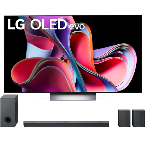 LG OLED evo G3 65 Inch 4K Smart TV 2023 with LG High Res Audio Sound Bar