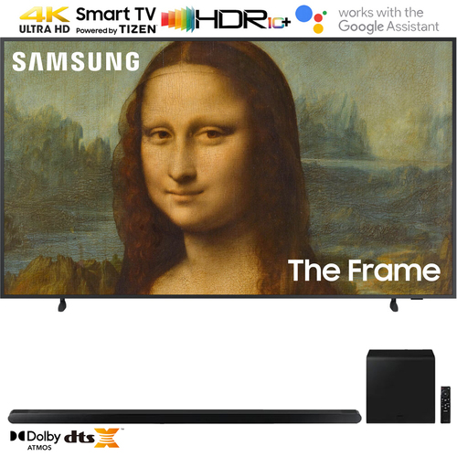 Samsung 85` The Frame QLED 4K UHD Quantum HDR Smart TV w/ 3.2.1ch Soundbar Black