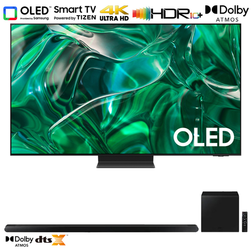 Samsung S95C 77` HDR Quantum Dot OLED Smart TV (2023) w/ 3.2.1ch Soundbar Black