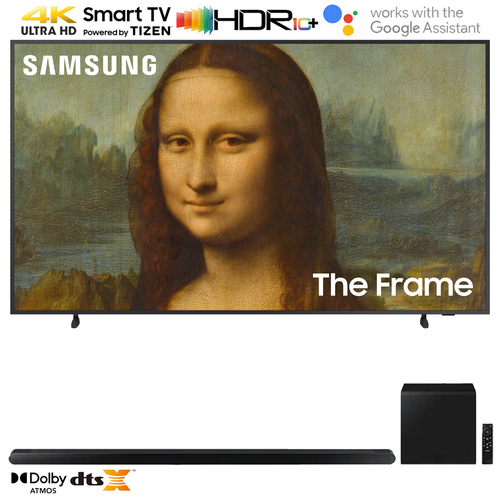 Samsung 75` The Frame QLED 4K UHD Quantum HDR Smart TV w/ 3.2.1ch Soundbar Black