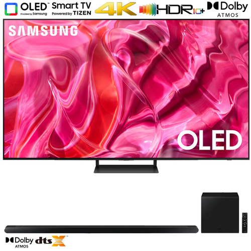 Samsung QN65S90CA 65 Inch OLED 4K Smart TV (2023) w/ 3.2.1ch Soundbar Black