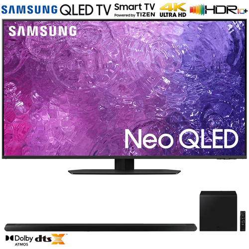 Samsung QN55QN90CA 55` Neo QLED 4K Smart TV (2023) w/ 3.2.1ch Soundbar Black