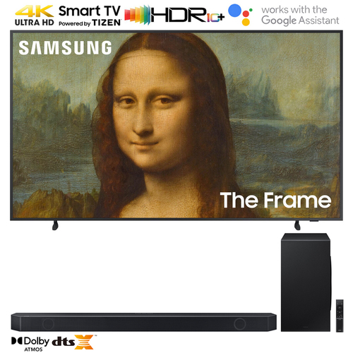 Samsung QN85LS03BA 85` The Frame QLED 4K UHD HDR Smart TV w/ Q-series 7.1.2 Ch. Soundbar