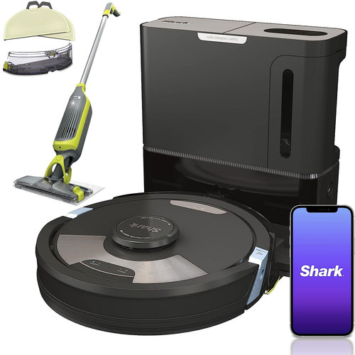 Shark AI Ultra 2-in-1 Robot Vacuum Bundle - Includes Bonus VM200 Mop (Refurbished)