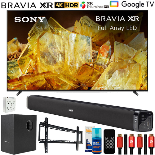 Sony Bravia XR 85` X90L 4K HDR LED Smart TV 2023 with Deco Gear Home Theater Bundle