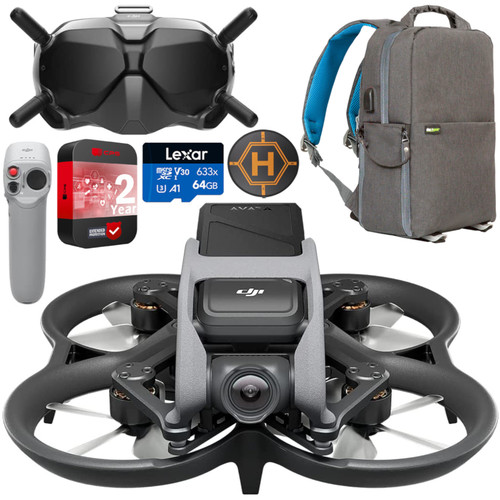 DJI Avata Fly Smart Combo with FPV Goggles V2 and Motion Controller with 64GB Bundle