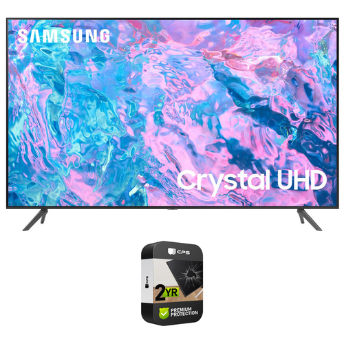 Samsung UN70CU7000 70` Crystal UHD 4K Smart TV 2023 with 2 Year Extended Warranty