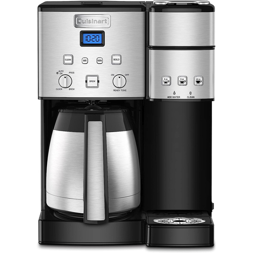 Cuisinart Coffee Center 10-Cup Coffeemaker and Single-Serve Brewer Renewed