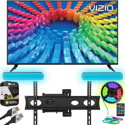 Vizio V-Series 65` 4K UHD HDR Smart TV Refurb. w/ Monster Wall Mount + Warranty Bundle