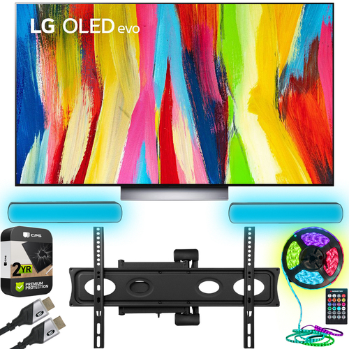 LG 65` HDR 4K Smart OLED TV Refurbished w/ Monster Wall Mount + Warranty Kit
