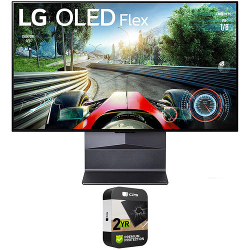 LG 42` Class OLED Flex Smart TV w/ Bendable Screen + 2 Year Extended Warranty