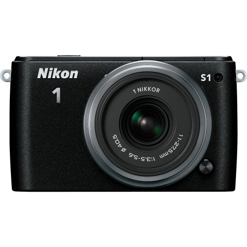 Nikon 1 S1 10.1MP Digital Camera Black  - Manufacturer Refurbished
