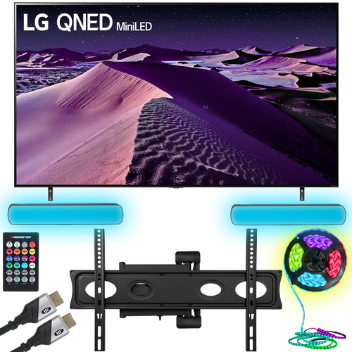 LG 86QNED85UQA 86` HDR 4K Smart QNED Mini-LED TV w/ Monster TV Wall Mount Kit