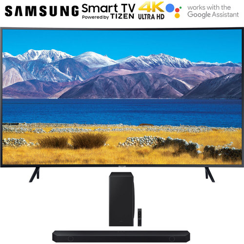 Samsung 65` HDR 4K UHD Smart Curved TV (2020) + Q-series 5.1.2 ch. Wireless Soundbar