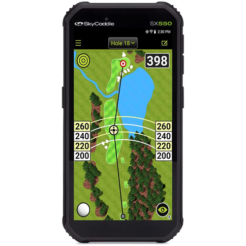 SkyCaddie SX550 TourBook Golf GPS Rangefinder with 5.5` Display - Black - Open Box
