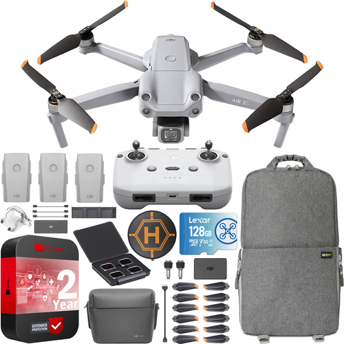 DJI Air 2S Drone 5.4K Quadcopter Fly More Combo Kit + Extended Warranty Pro Bundle