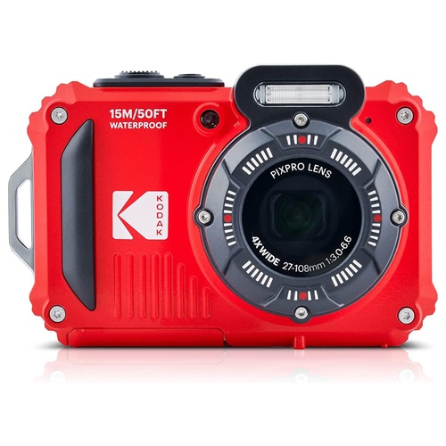Kodak PIXPRO WPZ2 Full HD Rugged Waterproof Digital Camera, 16MP, Red