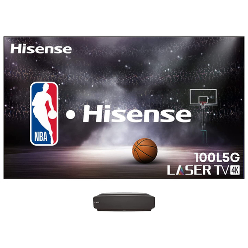 Hisense 4K UHD Laser TV Ultra Short Throw Projector with 100` ALR Screen (Refurbished)