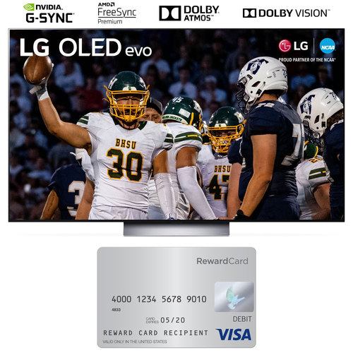 LG OLED evo C3 83 Inch HDR 4K Smart OLED TV (2023) Bundle with $400 Visa Card