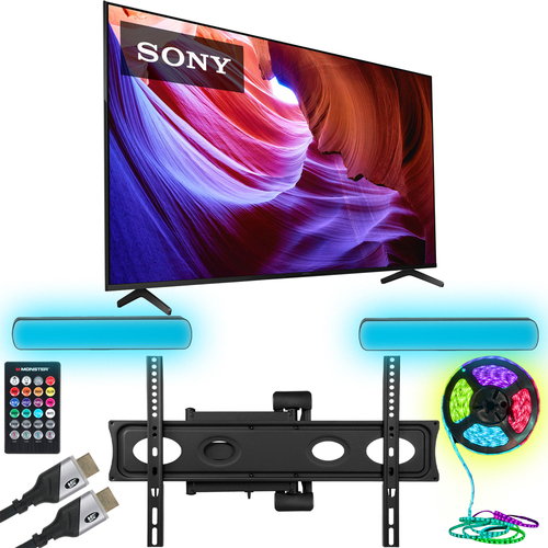 Sony 65` X85K 4K HDR LED TV w/ Smart Google TV + Monster TV Wall Mounting Bundle