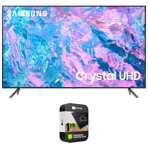 Samsung UN85CU7000 85` Crystal UHD 4K Smart TV 2023 w/ 1 Year Extended Warranty
