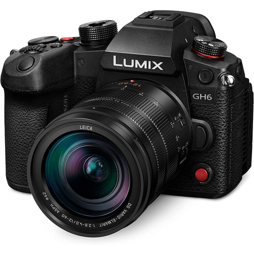 Panasonic LUMIX GH6 Mirrorless 25MP 4K Camera with LEICA 12-60mm F2.8-4 Lens Kit, Open Box