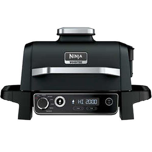 Ninja Woodfire Outdoor Grill and Smoker, Black - Factory Refurbished (OG705CO)
