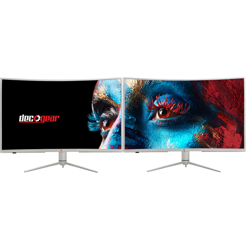 Deco Gear 39` Curved Ultrawide Gaming Monitor, 2560x1440, 165Hz, HDR400, 16:9, White, 2-PK