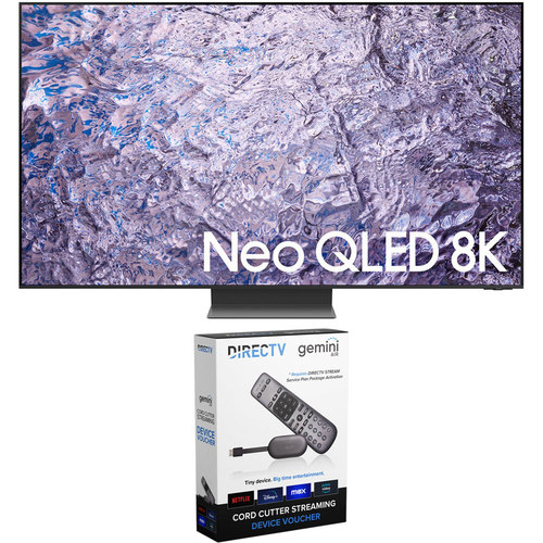 Samsung QN85QN800C 85` Neo QLED 8K Smart TV (2023) with Redeemable DIRECTV Gemini Air