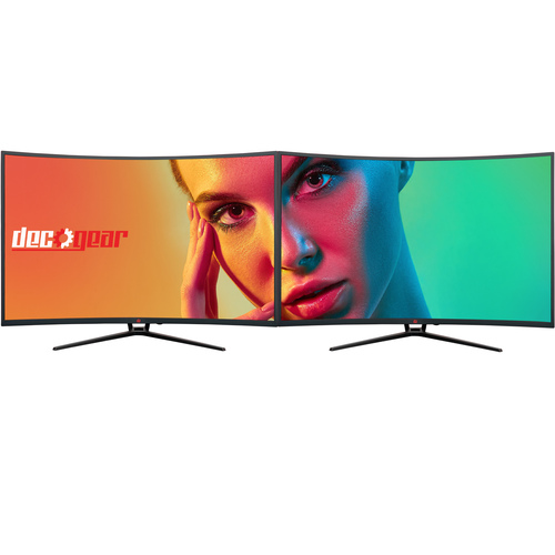 Deco Gear 39` Curved Gaming Monitor, 2560x1440, 1ms MPRT, 165 Hz, 4000:1, HDR 400, 2-Pack