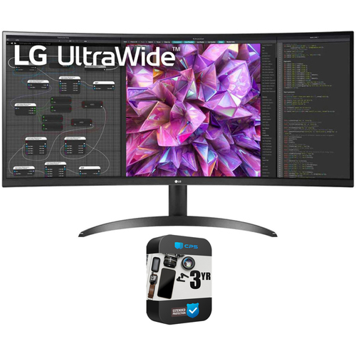 LG 34` 21:9 Curved UltraWide QHD IPS Monitor with 3 Year Warranty