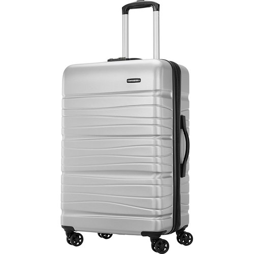 Samsonite Evolve SE Hardside 24` Medium Expandable Spinner Luggage - Artic Silver 