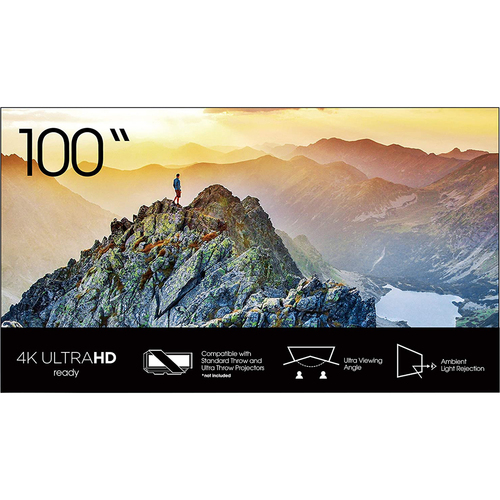 Hisense DLT100A 100` ALR Display Screen, 4K Ultra HD Ready, Ultra Viewing Angle