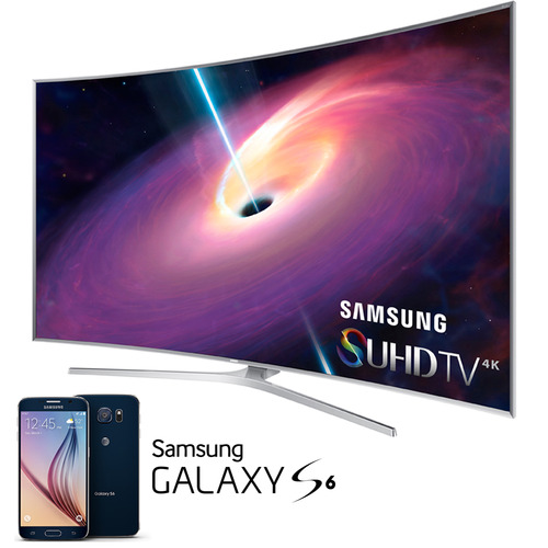 Samsung UN48JS9000 - 48` Curved 4K 120hz SUHD Smart 3D LED TV +Free Galaxy S6 Redemption