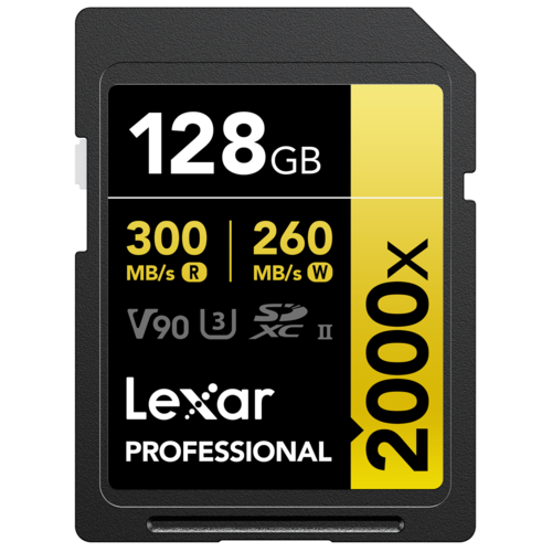 Professional 128GB 2000x UHS-II SDXC Memory Card Up to 300MB/s without Reader