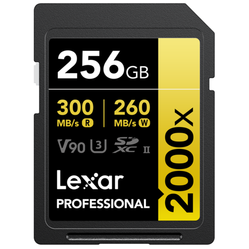 Professional 2000x SDHC/SDXC UHS-II Card GOLD Series, 256GB