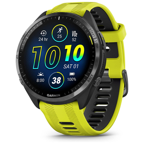Garmin Forerunner 965 Running Smartwatch, Amp Yellow and Black