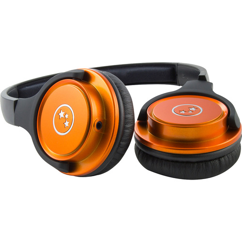 Able Planet 2 Orange Stereo Headphones with LINX Audio and Belkin Splitter