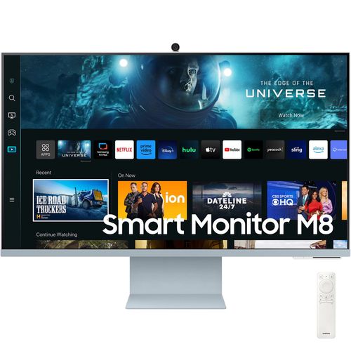 Samsung 32-inch M80C Smart Monitor 4K UHD with Streaming TV, Daylight Blue
