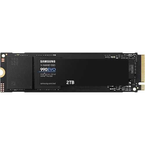 Samsung 990 EVO 5.0 NVMe SSD 2TB: Ultra-Fast 5,000MB/s Read, Efficient - MZ-V9E2T0B/AM
