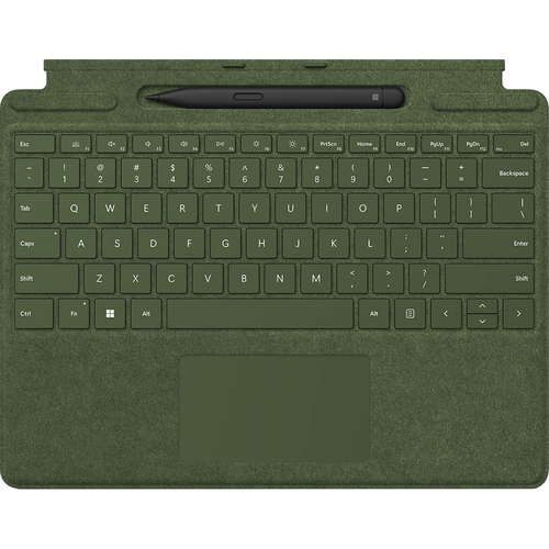 Microsoft Surface Pro Signature Keyboard with Slim Pen 2 Bundle, Forest Color Keyboard
